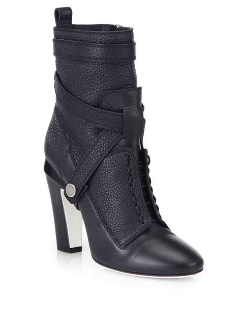 fendi ankle boots black|fendi women's ankle boots.